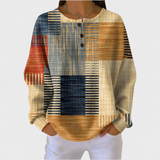 Thea - Pullover with Colourful Patchwork Pattern