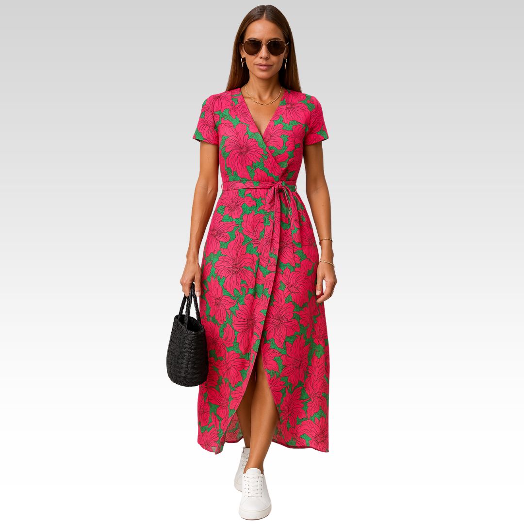 Eva | V-Neck Day Dress