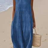 Beatrice | Embroidered Detail Midi Dress