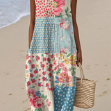 Anna™ Patchwork Midi Dress