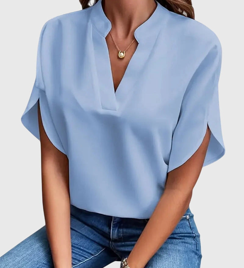 Beatrix | Soft and Elegant V-Neck Shirt