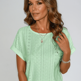 Liamo | Oceanview Eyelet Top