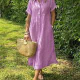 Cassandra | Striped Shirt Dress