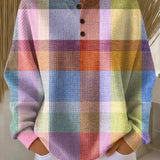 Abigail - Pastel Plaid Top