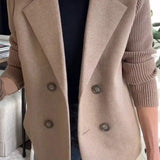 Amora - Elegant Blazer with Woven Sleeves
