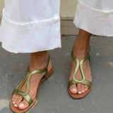 Marisol | Golden Woven Strap Sandal