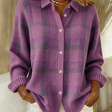 Francesca™ | Retro Cheque Sweater