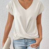 Zoe -  The Sweetheart Neckline Casual T-Shirt