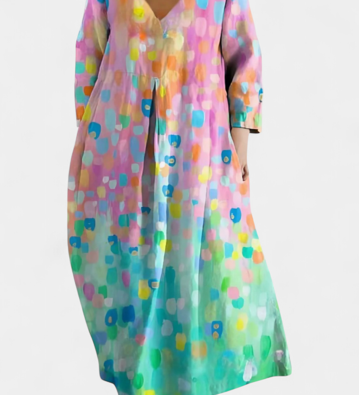 Isalinde | Comfortable V-neck Dress