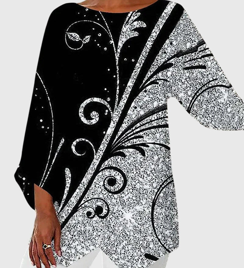 Alayah™ | Elegant Crew Neck Top
