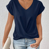 Zoe -  The Sweetheart Neckline Casual T-Shirt