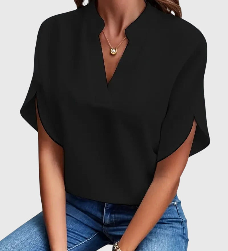 Beatrix | Soft and Elegant V-Neck Shirt