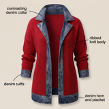 CASUAL DENIM TRIM JACKET