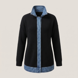 CASUAL DENIM TRIM JACKET