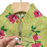 Constance - Pink Floral Zip Cardigan
