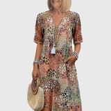 Bella | Elegant Floral Midi Dress