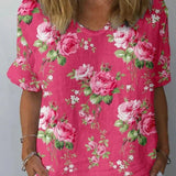 Lisa | Artistic Floral Shirt