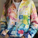 Natalie - Ombre Floral Watercolour Cardigan