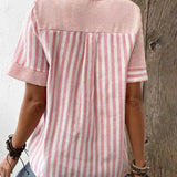 Lila | Soft Striped Blouse