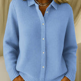Katrina – Textured Knit Button Cardigan