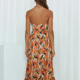 Chiara | Midi Dress in Painterly Colour