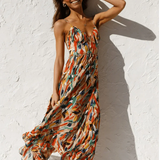 Chiara | Midi Dress in Painterly Colour