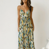 Chiara | Midi Dress in Painterly Colour