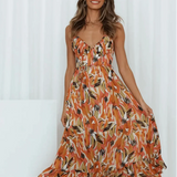 Chiara | Midi Dress in Painterly Colour