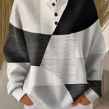 Eleanor - Black and White Patchwork Top