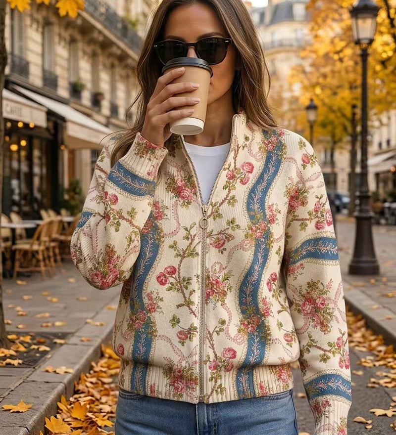Camila - Floral Climbing Cardigan