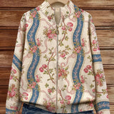 Eulalia - Cardigan with Climbing Roses on Ribbon