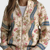 Eulalia - Cardigan with Climbing Roses on Ribbon