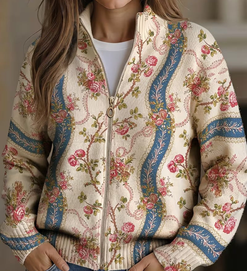 Camila - Floral Climbing Cardigan