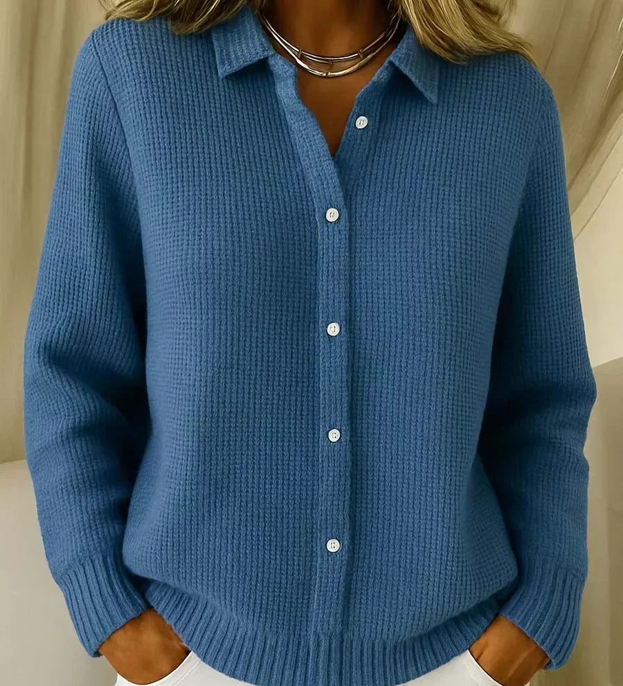 Katrina – Textured Knit Button Cardigan