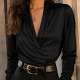 Rosalynn™ Elegant V-Neck Top