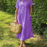 Cassandra | Striped Shirt Dress