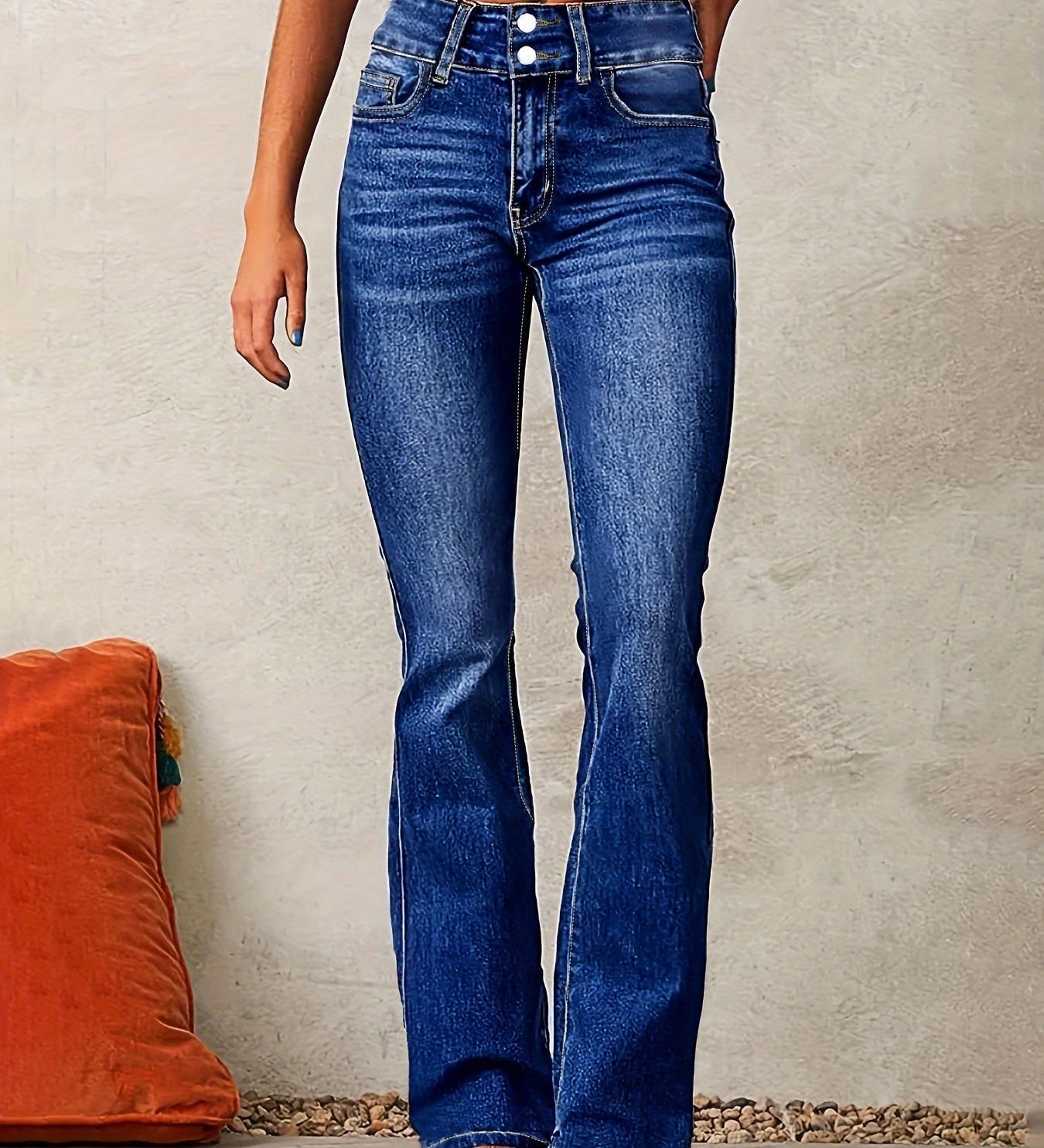 Aya™ | High-Waisted Flared Jeans