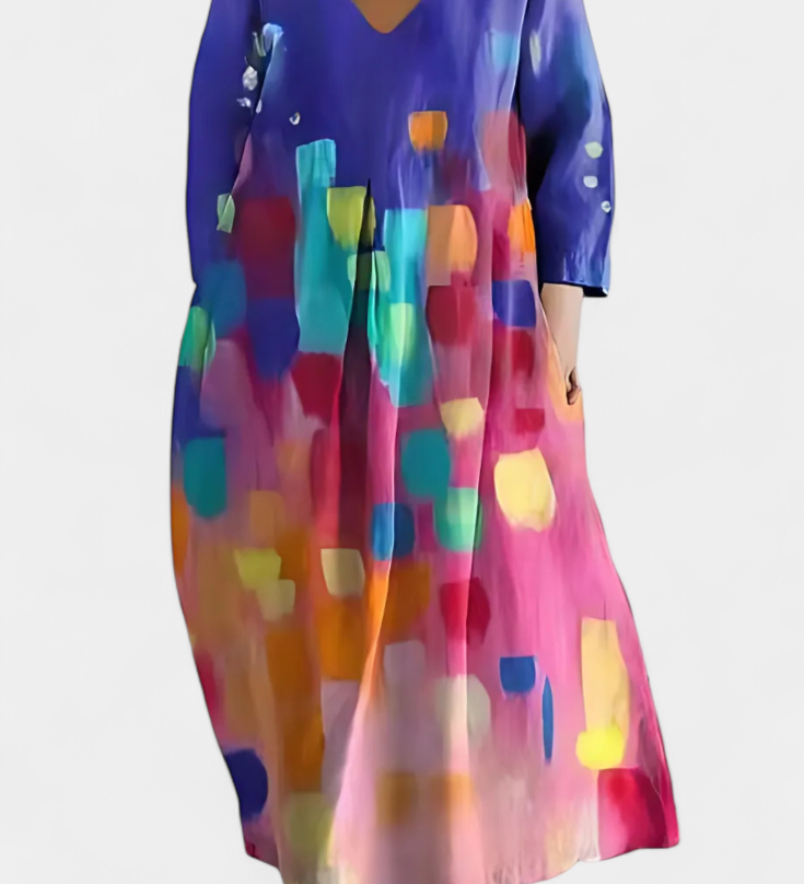 Isalinde | Comfortable V-neck Dress