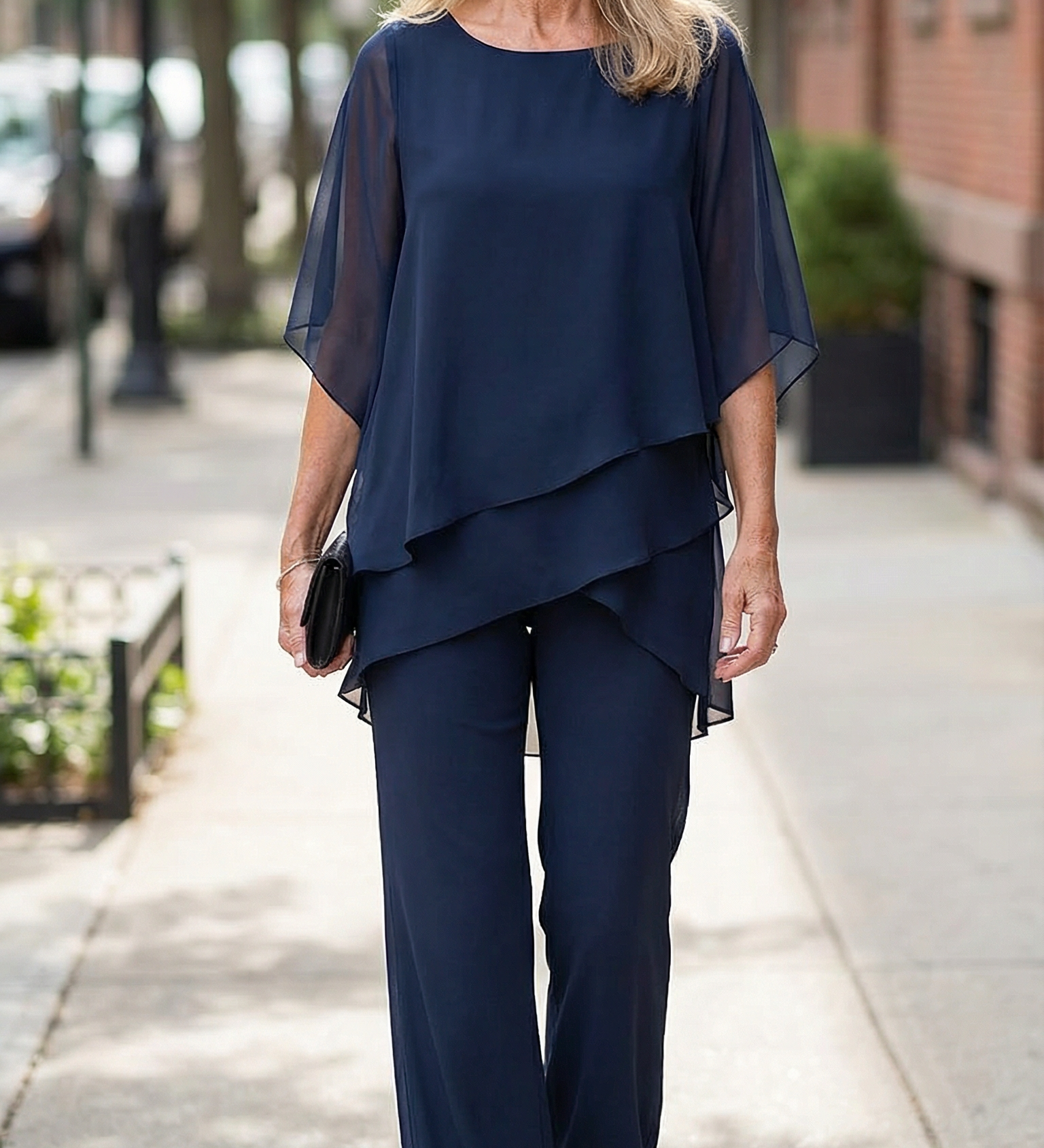 Valerie - Soft Drape Two-Piece Set – Effortless Polish, All-Day Comfort