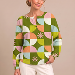 Sloane - Retro Geometric Top
