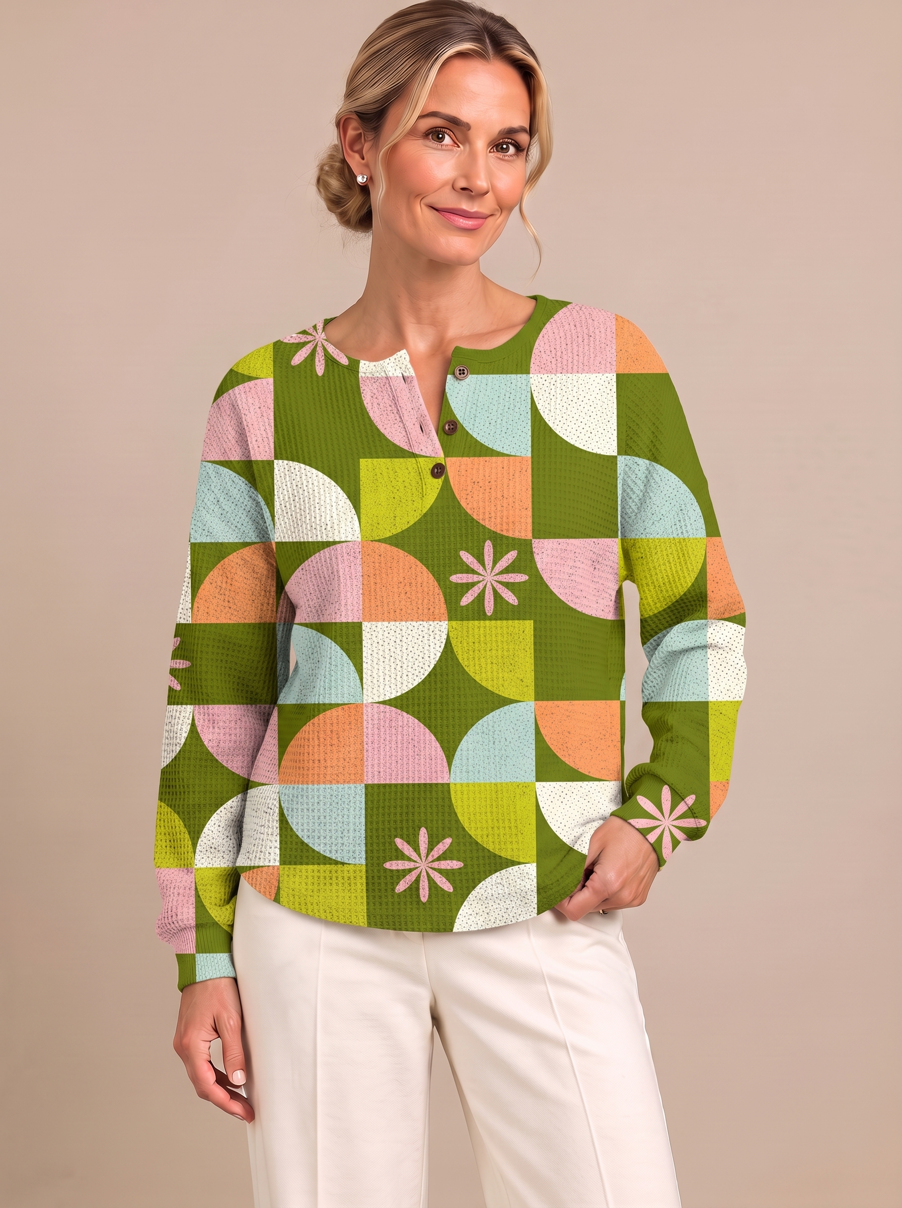Sloane - Retro Geometric Top