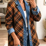 Naomi | Vintage Block-Print Denim Jacket