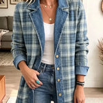 Leah | Retro Art-Print Denim Jacket