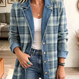 Leah | Retro Art-Print Denim Jacket