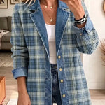 Leah | Retro Art-Print Denim Jacket