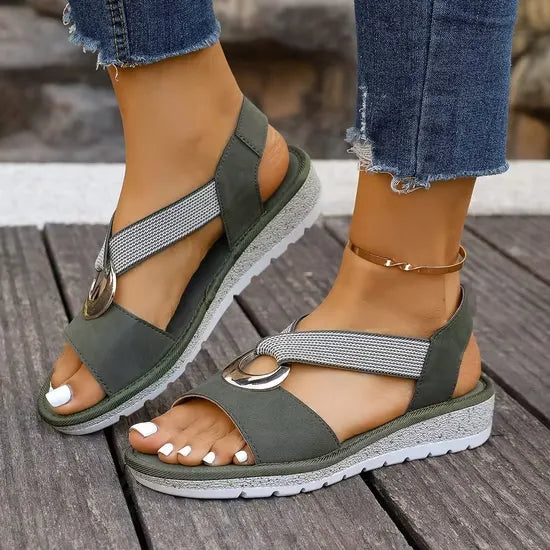 Zefira | Open Toe Flatform Sandals