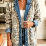 Savannah | Retro Boho Patchwork Denim Jacket