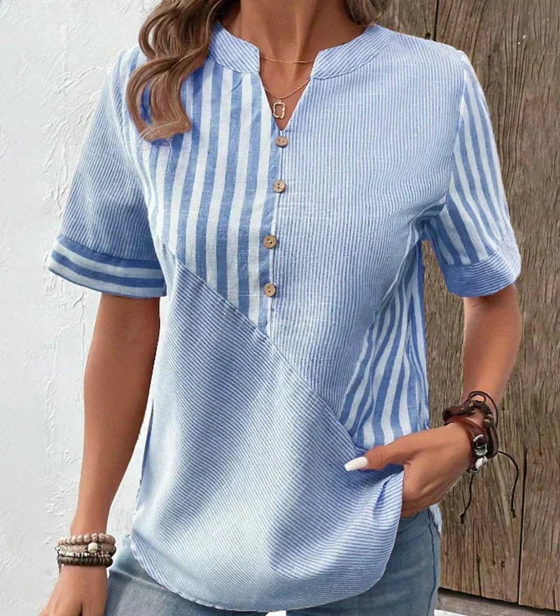 Lila | Soft Striped Blouse
