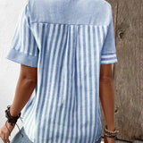 Lila | Soft Striped Blouse