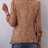 Conception | Vintage Floral Ruffled Jacket